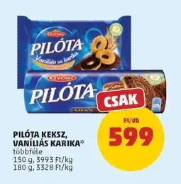 PENNY Pilóta keksz, vaníliás karika ajánlat
