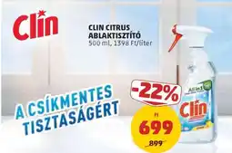 PENNY Clin Citrus Ablaktisztító ajánlat