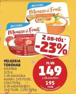 PENNY Milkeria Túróhab ajánlat