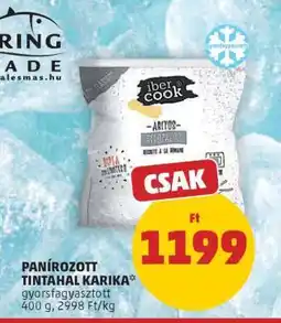 PENNY Panírozott Tintahal Karika ajánlat