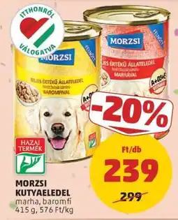 PENNY MORZSI KUTYAELEDEL ajánlat