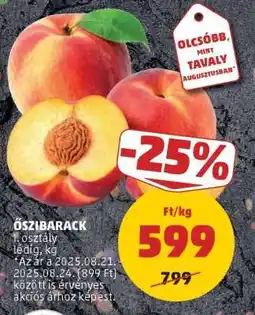 PENNY Őszibarack ajánlat