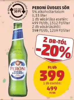 PENNY Peroni Üveges Sör ajánlat