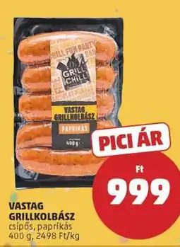 PENNY Vastag Grillkolbász ajánlat