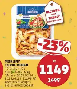 PENNY Morliny Csirke Kebab ajánlat