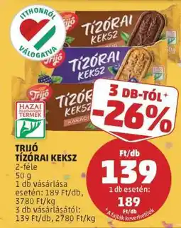 PENNY Trijó Tízórai Keksz ajánlat