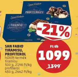 PENNY SAN FABIO TIRAMISU, PROFITEROL ajánlat