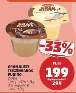 PENNY GRAN DUETT TEJSZÍNHABOS PUDING ajánlat