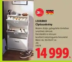 Lidl LIVARNO Cipősszekrény ajánlat