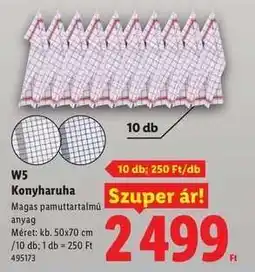 Lidl W5 Konyharuha ajánlat