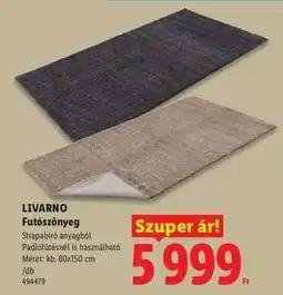 Lidl Livarno Futószőnyeg ajánlat