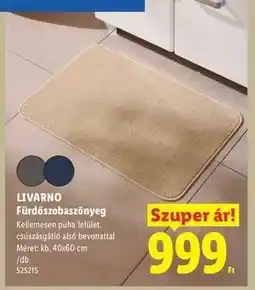 Lidl Livarno Fürdőszobaszőnyeg ajánlat