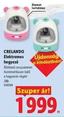 Lidl CRELANDO Elektromos hegyező ajánlat