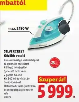 Lidl SILVERCREST Gőzölős vasaló ajánlat