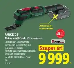 Lidl PARKSIDE ajánlat