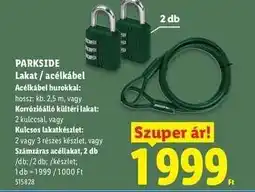 Lidl PARKSIDE Lakat / acélkábel ajánlat