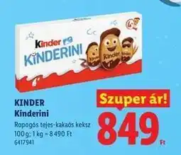 Lidl Kinder Kinderini ajánlat