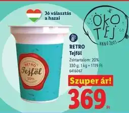 Lidl Retro tejföl ajánlat