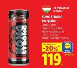 Lidl KONG STRONG Energiaital ajánlat