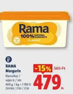 Lidl RAMA Margarin ajánlat