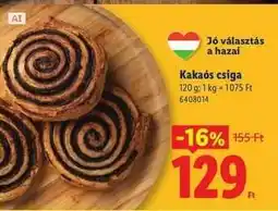 Lidl Kakaós csiga ajánlat