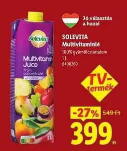 Lidl SOLEVITA Multivitaminlé ajánlat