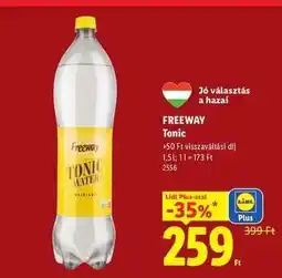 Lidl FREEWAY Tonic ajánlat