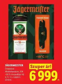 Lidl Jägermeister ajánlat
