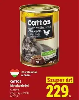 Lidl Cattos Macskaeledel ajánlat