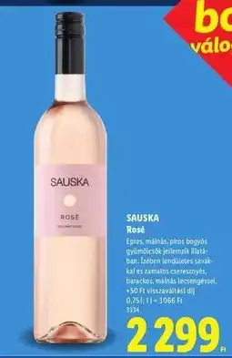 Lidl Sauska Rosé ajánlat