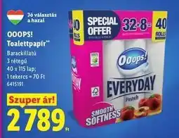 Lidl OOOPS! Toalettpapír ajánlat