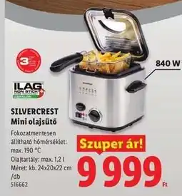 Lidl SILVERCREST Mini olajsütő ajánlat
