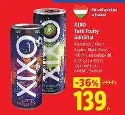 Lidl XIXO TUTTI FRUITY ÜDÍTŐITAL ajánlat