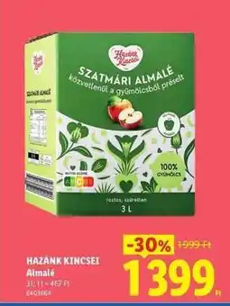 Lidl HAZÁNK KINCSEI Almalé ajánlat