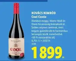 Lidl KOVÁCS NIMRÓD Cool Cuvée ajánlat