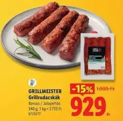 Lidl GRILLMEISTER Grillrudacskák ajánlat