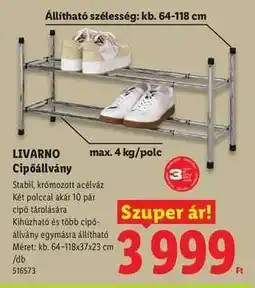 Lidl Livarno Cipőállvány ajánlat