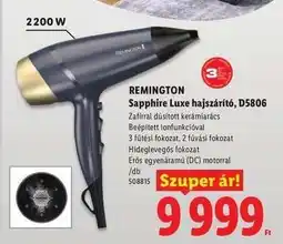 Lidl REMINGTON Sapphire Luxe hajszárító, D5806 ajánlat