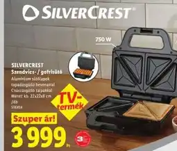 Lidl SILVERCREST Szendvics- / gofrisütő ajánlat