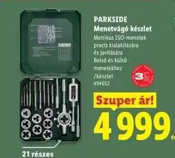 Lidl PARKSIDE Menetvágó készlet ajánlat