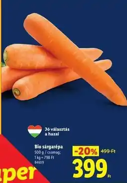 Lidl Bio sárgarépa ajánlat