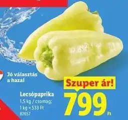 Lidl Lecsópaprika ajánlat