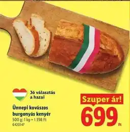 Lidl Ünnepi kovászos burgonyás kenyér ajánlat