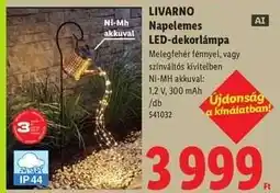Lidl LIVARNO Napelemes LED-dekorlámpa ajánlat