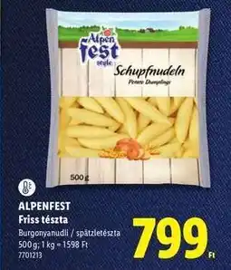 Lidl Alpenfest ajánlat
