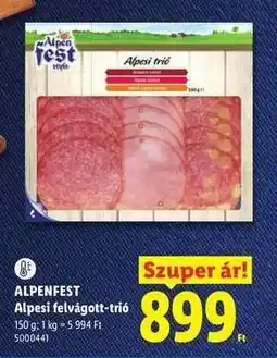 Lidl Alpenfest ajánlat