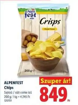 Lidl ALPENFEST Chips ajánlat