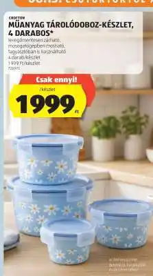 ALDI Műanyag tárolódoboz-készlet, 4 darabos ajánlat