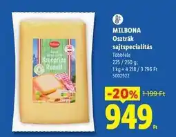 Lidl MILBONA Osztrák sajtspecialitás ajánlat