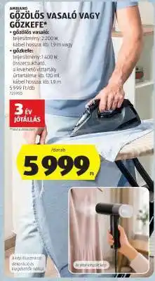 ALDI Ambiano Gőzölős Vasaló vagy Gőzkefe ajánlat